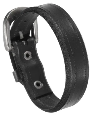 Productafbeelding van Leren armband - Met sluiting - Armband - Zwart