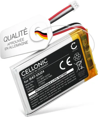 Image de CELLONIC 1x Batterie pour Babyphone Compatible avec HelloBaby HB32, HB6339, HB24, BAT-UU24 - (1000mAh, 3.7V)