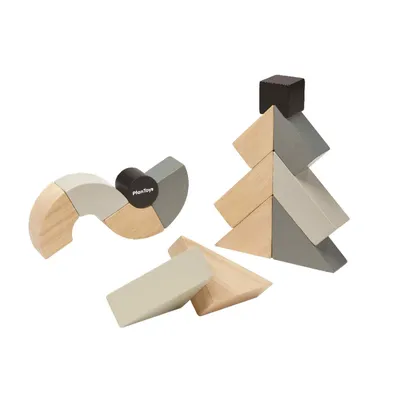 Immagine prodotto di PlanToys Blocchi contorti, 2 anni/anni, 14 pezzi, legno