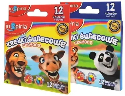 Produktbild von Wachsmalstifte, 12 Farben – InSpiria