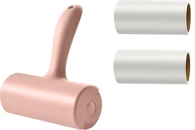 Immagine prodotto di INF Levapelucchi da 12 cm con 4 ricariche - Rimuovi peli di animali e lanugine Rosa