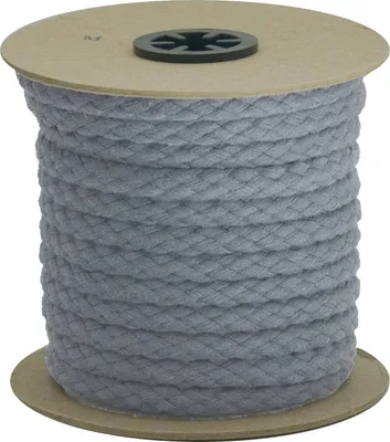 10m Kordel 7-9 mm geflochten Schnur Seil, grau