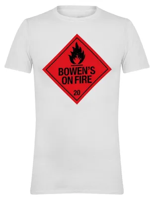 Produktbild von AWD - "Bowen´s On Fire" T-Shirt für Herren/Damen Uni GT22271 (XXL) (Weiß)