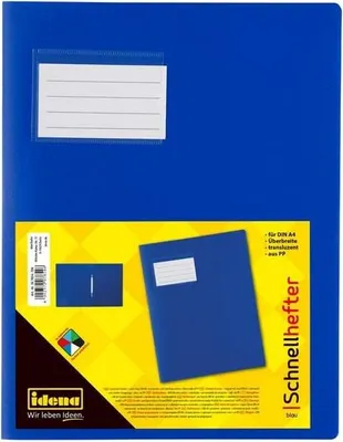 Obrázok produktu pre Idena 307854 - Zakladač na voľné listy A4, extra široký, modrý