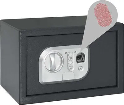 Obrázek produktu pro vidaXL Digitální trezor se zámkem tmavě šedý 31 x 20 x 20 cm ocelový