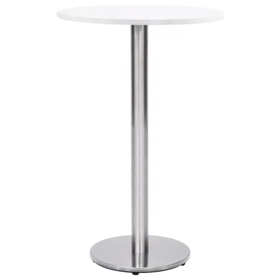 Image de vidaXL Châssis de table de bistrot argenté Ø45x107 cm acier inoxydable
