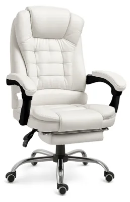Zdjęcie produktu dla Ergonomiczne krzesło biurowe - krzesło do biura - krzesło biurowe z podnóżkiem - krzesło obrotowe