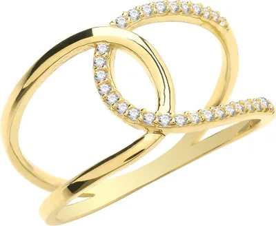 Image de Bague Femme Or 375/1000 avec Oxyde de Zirconium, 55 (17.5); TRS27473RSO