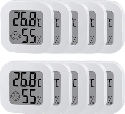 Produktbild von 10 kusů vlhkoměr, teploměr, měřič vlhkosti, monitor s teplotou -50 - 70 ℃ a čidlo vlhkosti 10 % RH - 99 % RH