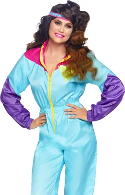 Produktbild von 80er Jahre Skianzug Karneval Faschingskostüm Damen Größe: XL