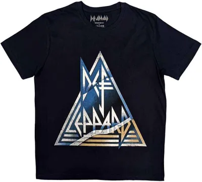Produktbild von Def Leppard Triangle Logo Navy Blue 2XL T-Shirt