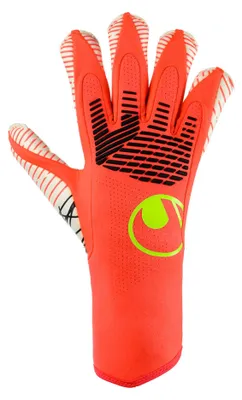 Zdjęcie produktu dla Uhlsport Fangmaschine Ultragrip Zne Hybd – fluorescencyjny czerwony/biały/fluorescencyjny żółty, rozmiar: 11