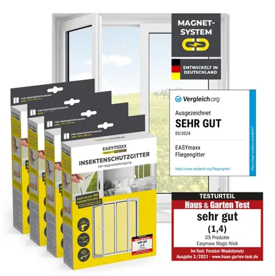 Produktbild von EASYmaxx Insect Protect Fliegengitter Fenster mit Magnetbefestigung | zuschneidb