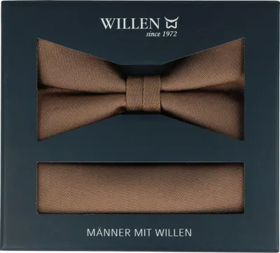 Produktbild von Herren Fliege und Einstecktuch Set, Farbe Blau, für Hochzeiten und andere festliche Anlässe