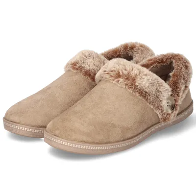 Produktbild von SKECHERS Damen Hausschuhe beige Warmfutter - Größe: 37