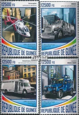 Produktbild von Briefmarken Guinea 2017 Mi 12720-12723 (kompl. Ausgabe) postfrisch Sondertransport