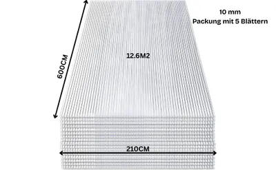 A stack of corrugated polycarbonate sheets.