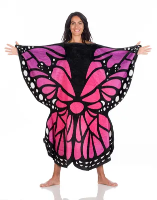 Productafbeelding van Kanguru Momonga Draagbare Deken Vlinder, 120 x 120 cm, Fleece