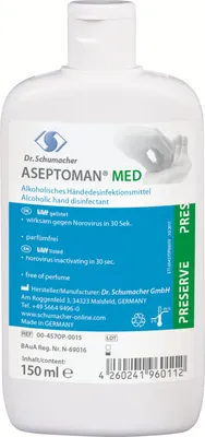 Immagine prodotto di Desomed 00-457OP-0015  Aseptoman med Händedesinfektion, Inhalt: 150 ml