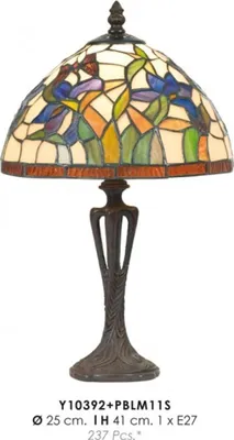 Immagine prodotto di Lampada da tavolo Tiffany diametro 25 cm, altezza 41 cm Y10392 + Lampada PBLM11S