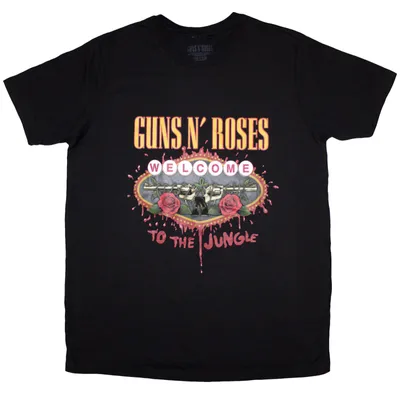 Obrázok produktu pre Guns N' Roses Welcome to the Jungle Tričko s krátkym rukávom Black M Dámske