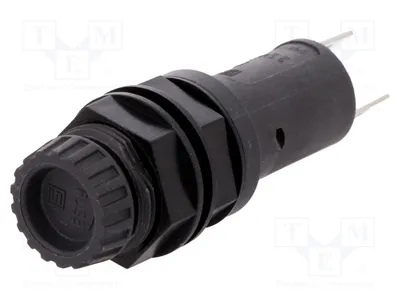 Image de 1 douille, 5 fusibles cylindriques 5x20 mm, 10A, pour boîtier de fusibles 3101.0125