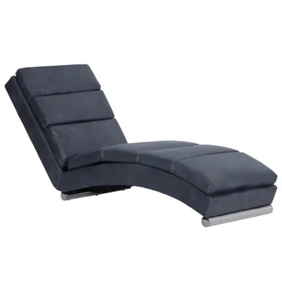 Produktbild von vidaXL Chaiselongue Grau Wildleder-Optik