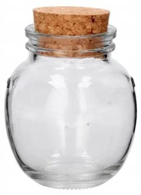 Produktbild von Chomik Glasbehälter 100ml mit Korkverschluss für Gewürze