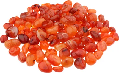 Produktbild von NKlaus 500g Karneol carneus Edelstein 10 - 20 mm Heilsteine Schmuckherstellung Deko 14681