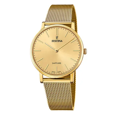 Produktbild von Festina Uhr Swiss Herren gold Armband Edelstahl UF20022/2