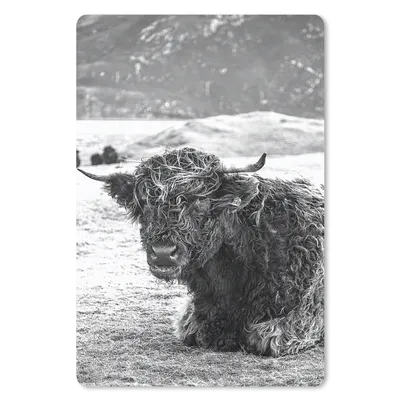 Produktbild von MuchoWow® Mauspad Mousepad Schottischer Highlander - Berg - Tiere 40x60 cm - Mousepads - Maus Mat - Pad - Mausunterlage - Schreibtisch Accesoire