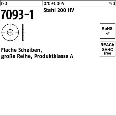 Produktbild von Reyher  Scheiben ISO 7093 -1 Stahl 200 HV 30 (25 Stück)