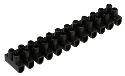 Produktbild von Lüsterklemme McPower, 12-polig, 2,5mm², 3A, schwarz