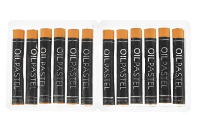 Produktbild von Ölpastelle weich 12 Stück Dunkelgelb für Künstler Anfänger