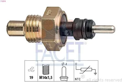 Produktbild von FACET 7.3214 Kühlmitteltemperatursensor passend für MERCEDES-BENZ 190 (W201) Stufenheck (W124) C-Klasse Limousine (W202) Stufenheck (W123)
