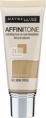 A product shot of a Maybelline foundation tube.