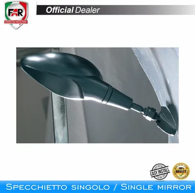 Produktbild von FAR 6809 Universeller linker schwarzer Verkleidungsspiegel