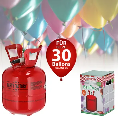 Produktbild von Héliový balón plyn pre cca 30 balónov balóny hélium fľaša fóliové balóny balóny party svadba