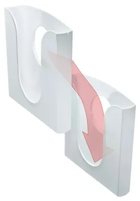 Image de LEITZ Porte-brochures de table/mural, polystyrène, DIN A4,transparent