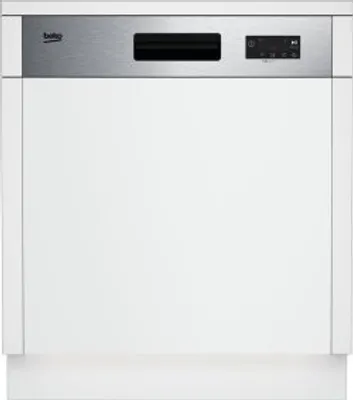 Produktbild von Beko BDSN153E3X, Halb integriert, Standardgröße (60 cm), Silber, Berührung, LED, 4 Korb/Körbe