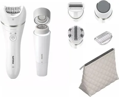 Immagine prodotto di Epilatore elettrico Philips BRE770/92, 9 accessori, 2 velocità, testina lavabile