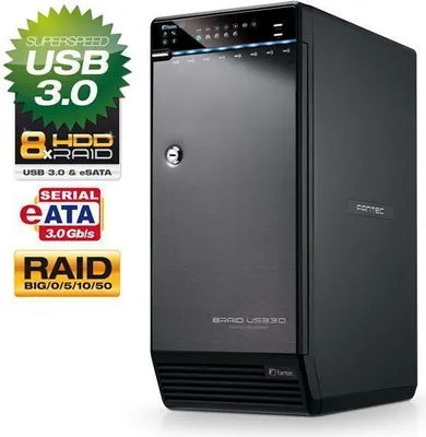 Immagine prodotto di armadio RAID esterno fantec "QB-X8US3R", per 8 x 3,5" SATA