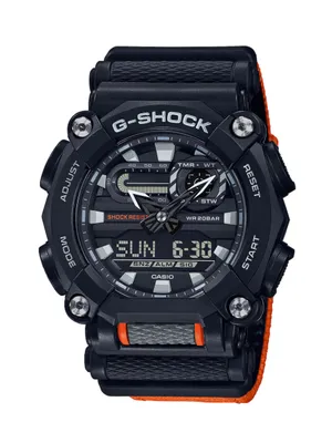 Produktbild von Casio G-Shock Uhr GA-900C-1A4ER Armbanduhr Textilband orange