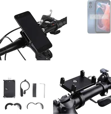 Produktbild von K-S-Trade Handyhalterung für das Fahrrad kompatibel mit Motorola Moto G Play (2024) Halter Lenkstange Fahrradhalterung Motorrad Bike Mount