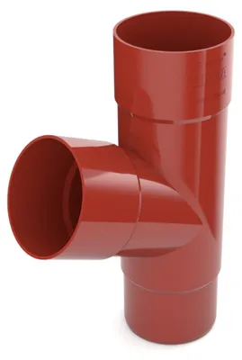 Immagine prodotto di BRYZA Ramo di pluviale in plastica Ø 90 mm, rosso RAL 3011