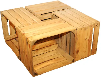 Produktbild von 4er Set Vintage Obstkisten Johanna, 49x42x31cm, unbehandelt, Altes Land