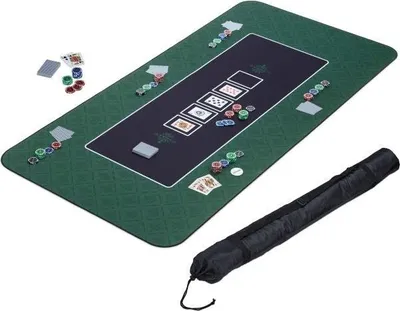 Produktbild von Pokermatte Spielunterlage 180x90 cm für alle Formen von Texas Hold'em Poker