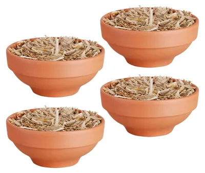 Immagine prodotto di Set di 4 lanterne in terracotta - Lanterne decorative per esterni