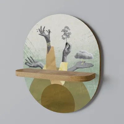 Produktbild von EARTH ELEMENTS Ovales Regal
