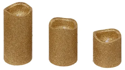 Produktbild von LED-Kerzen in verschiedenen Größen, 3er-Set